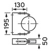 VAILLANT MUURBEUGEL RVS 80/125 - 50 TOT 90MM