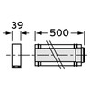 VAILLANT VERLENGBUIS PP/RVS 80/125 - 50 CM