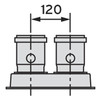 VAILLANT ADAPTER TURBO 2 X 80MM