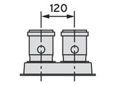 VAILLANT ADAPTER TURBO 2 X 80MM