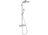 HG CROMETTA S 240 1JET SHOWERPIPE ECOSMART CHROOM