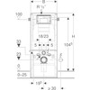 GEBERIT SANBLOC NEW  DUOFIX  INBOUWMECHANISME 440.303.00.2