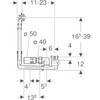 GEBERIT BADLEDIGING AUT. UNIFLEX 52 VOOR STANDAARD BAD  NIEUW 150.650.21.6 