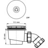 WALRAVEN DOUCHESIFON GAT 90MM FLENS 114 MM INBOUW 85MM