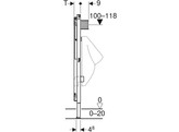 GEBERIT DUOFIX MONTAGE ELEMENT URINOIR 112-130CM UNIVERSEEL