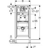 GEBERIT DUOFIX MONTAGE ELEMENT URINOIR 112-130CM UNIVERSEEL