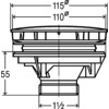 VIEGA DOUCHESIFON 90 TEMPOPLEX -VERTICAAL- Z/WATERSLOT M/KA