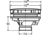 VIEGA DOUCHESIFON 90 TEMPOPLEX -VERTICAAL- Z/WATERSLOT M/KA