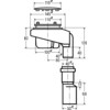 VIEGA DOUCHESIFON 90 TEMPOPLEX -VERTICAAL- M/WATERSLOT KAP