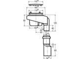 VIEGA DOUCHESIFON 90 TEMPOPLEX -VERTICAAL- M/WATERSLOT KAP