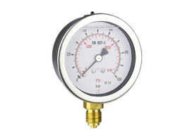 MANOMETER 0-2 5 BAR RF 63 R 1/4 - ONDERAANSLUITING