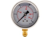 MANOMETER 0-4 BAR GLYCERINE RF 63 R 1/4-ONDERAANSLUITING