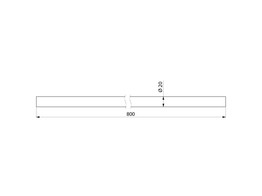 DELABIE BUIS INKORTBAAR RVS DIAM 20MM LENGTE 800MM