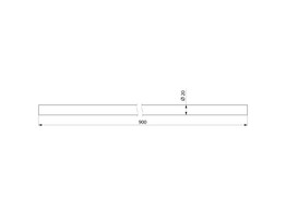 DELABIE BUIS INKORTBAAR RVS DIAM 20MM LENGTE 900MM