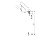 DELABIE TEMPOMIX 4 ELEC. WASTAFELMENGKRAAN BATTERIJ 6V CHR.