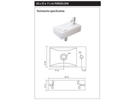 BANYO FONTEINPACK PORSELEIN LOFT KRAAN L.-SIFON-PLUG ZWART