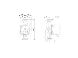 GRUNDFOS WARMWATERPOMP ALPHA 2 25-40 N - 180 MM