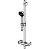 HANSA BASICJET GLIJSTANGSET 92CM MONO STRAAL CHROOM