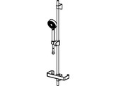 HANSA BASICJET GLIJSTANGSET 92CM MONO STRAAL CHROOM