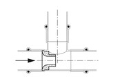 ZWARTE COUDE FF 2 X 5/4