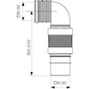 TECE FLEXIBELE AFVOERBOCHT VOOR WC DN90