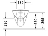 DURAVIT D-CODE WANDTOILET DIEPSPL. WIT