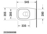 DURAVIT D-CODE WANDTOILET DIEPSPL. WIT