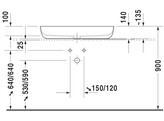 DURAVIT LUV OPZETWASTAFEL 80X40 WIT GLANZEND