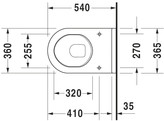 DURAVIT STARCK 3 WANDWC WIT