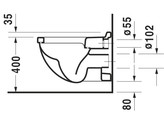 DURAVIT STARCK 3 WANDWC WIT