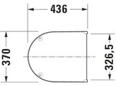 DURAVIT STARCK 3 WC ZITTING WIT SCHARNIEREN RVS