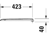 DURAVIT D-CODE CLOSETZITTING SOFTCLOSE WIT-INOX