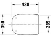 DURAVIT D-CODE CLOSETZITTING SOFTCLOSE WIT-INOX