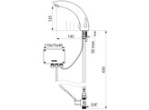 DELABIE TEMPOMATIC 2 MIX ELEC.WASTAFELMENGKR. NETVOEDING CHR