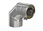 INOX BOCHT DUBBELWANDIG 90  150-200