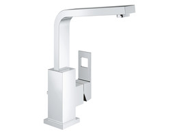 GROHE EUROCUBE WASTAFELKR.  HOGE UITLOOP L/AUT.LED. CHROOM