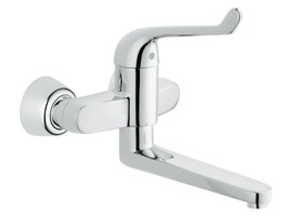 GROHE EUROECO SECURIT MUURMENGKRAAN HENDEL 170MM CHR.