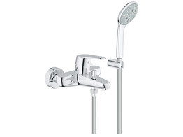 GROHE EURODISC COSMO BADKRAAN TEMPESTA TRIO BADSET CHROOM